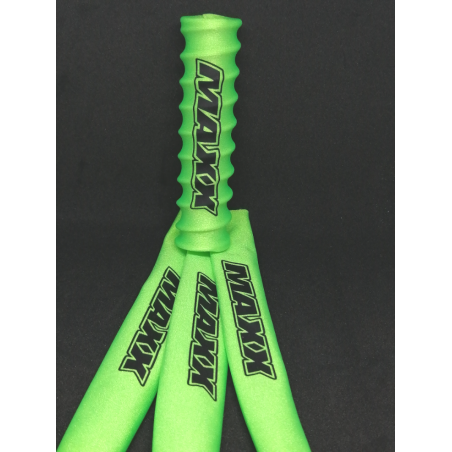 FUNDAS 1/8 AMORTIGUADORES VERDES LOGO MAXX EN NEGRO - Imagen 2