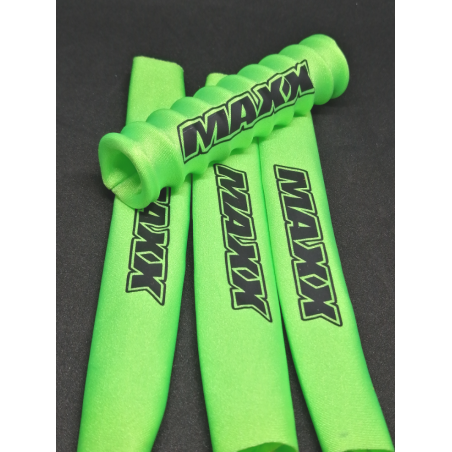 FUNDAS 1/8 AMORTIGUADORES VERDES LOGO MAXX EN NEGRO - Imagen 3