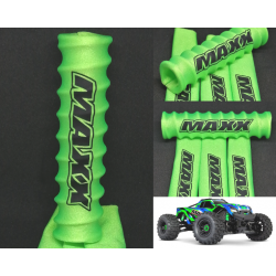 FUNDAS 1/8 AMORTIGUADORES VERDES LOGO MAXX EN NEGRO rcprogranada.com - Imagen 1
