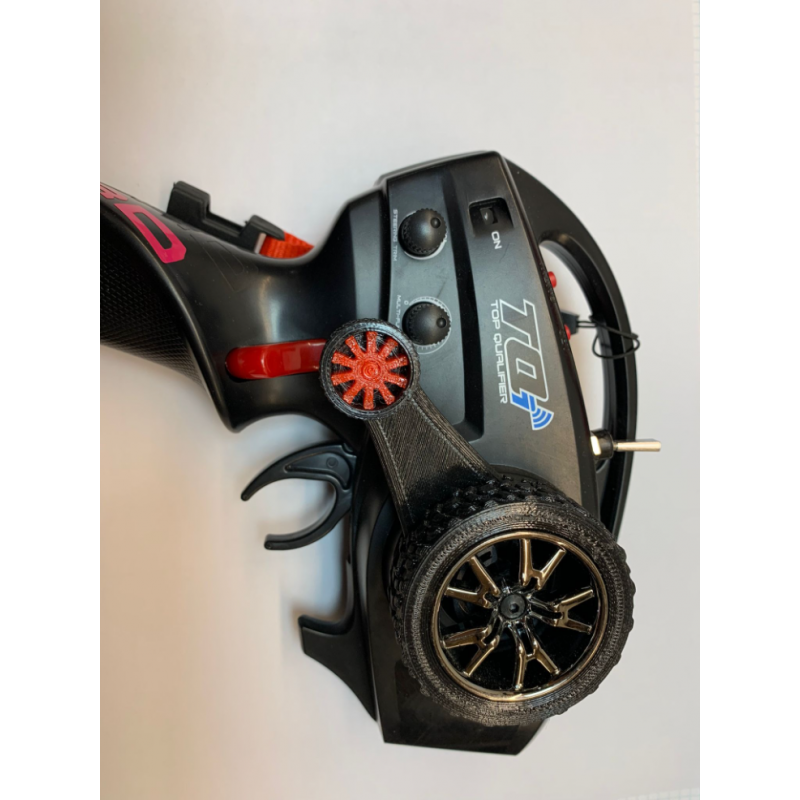ALARGADOR PARA EMISORA TRAXXAS TQ , TQI(PARA USAR CON UNA SOLA MANO) - Imagen 1