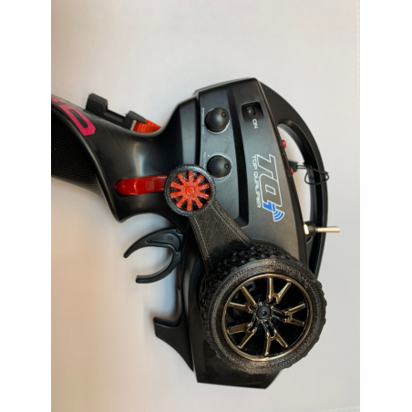 ALARGADOR PARA EMISORA TRAXXAS TQ , TQI(PARA USAR CON UNA SOLA MANO) - Imagen 1