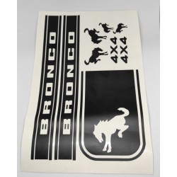 AMORTIGUADORES DISEÑO LETRAS BRONCO 4X4 EN VINILO DE CORTE NEGRO TAMAÑO 1/10 RCPROGRANADA.COM - Imagen 2