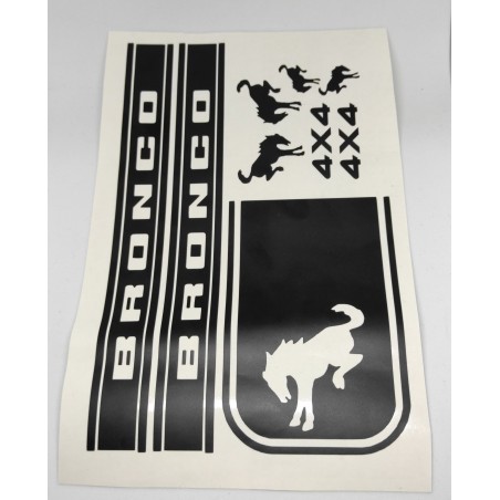 AMORTIGUADORES DISEÑO LETRAS BRONCO 4X4 EN VINILO DE CORTE NEGRO TAMAÑO 1/10 RCPROGRANADA.COM - Imagen 1