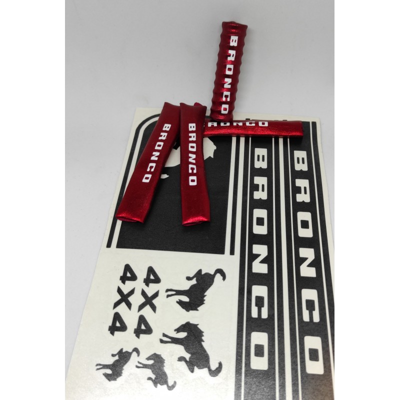 AMORTIGUADORES DISEÑO LETRAS BRONCO 4X4 EN VINILO DE CORTE NEGRO TAMAÑO 1/10 RCPROGRANADA.COM - Imagen 3