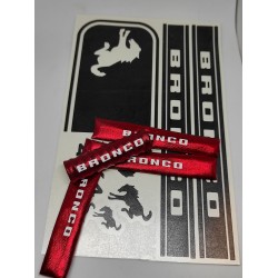 AMORTIGUADORES DISEÑO LETRAS BRONCO 4X4 EN VINILO DE CORTE NEGRO TAMAÑO 1/10 RCPROGRANADA.COM - Imagen 1