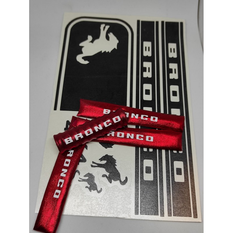 AMORTIGUADORES DISEÑO LETRAS BRONCO 4X4 EN VINILO DE CORTE NEGRO TAMAÑO 1/10 RCPROGRANADA.COM - Imagen 4