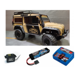 OFERTA EDICION CAMEL TROPHY TRX4 LAND ROVER DEFENDER SAND 4WD 1/10 SCALE & TRAIL CRAWLER - Imagen 1