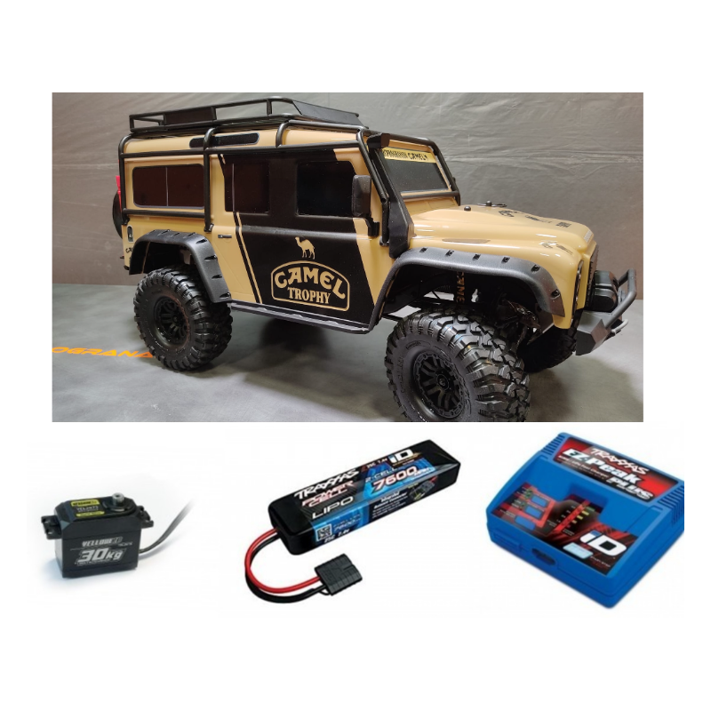 OFERTA EDICION CAMEL TROPHY TRX4 LAND ROVER DEFENDER SAND 4WD 1/10 SCALE & TRAIL CRAWLER - Imagen 1