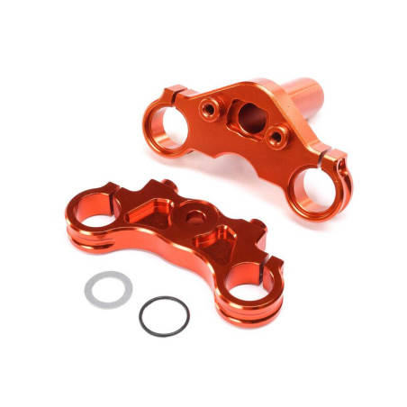 LOS364004LOSI Juego de abrazaderas triples de aluminio, naranja: Promoto-MXLOS3640 - Imagen 1