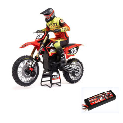 LOSI 1/4 PROMOTO-MX Moto RTR ROJO+BATERIA LIPO ABSIMA 7100MAH 7,4V - Imagen 1