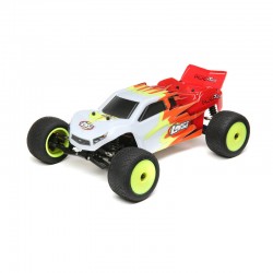 LOSI 1/18 MINI-T 2.0 2WD STADIUM TRUCK BRUSHED  RTR, ROJO/BLANCO RCPROGRANADA.COM - Imagen 1