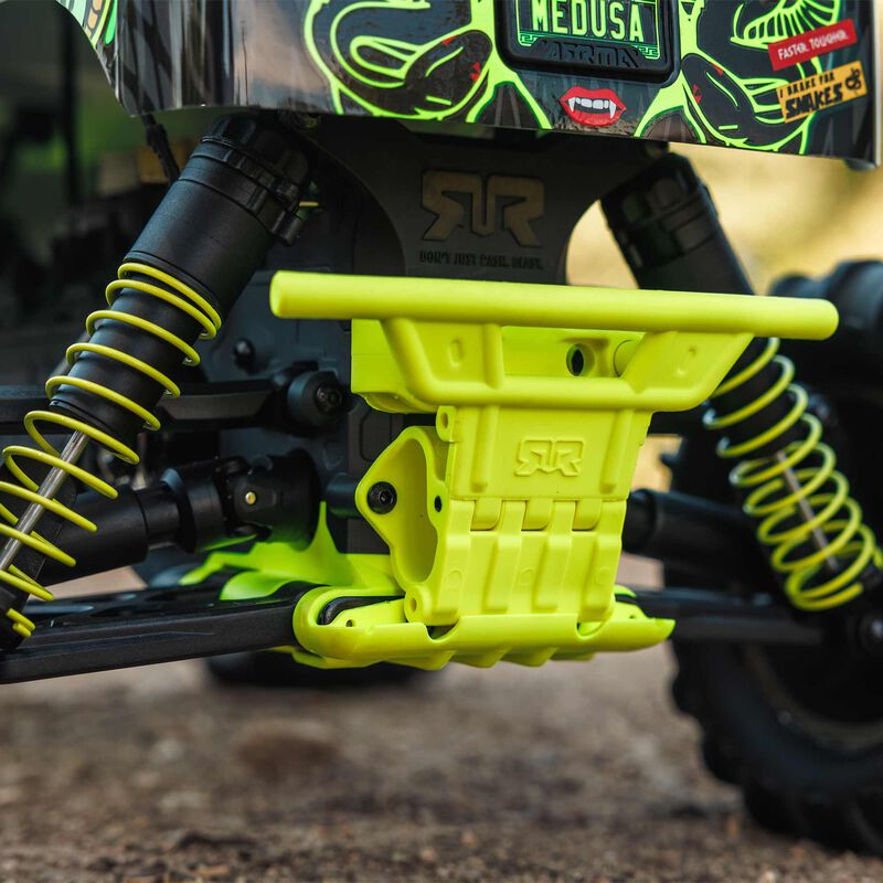 ARRMA 1/10 GORGON 2WD MEGA 550 MONSTER TRUCK AMARILLO RTR INCLUYE BATERIA Y CARGADOR - Imagen 15