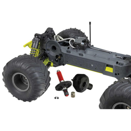 ARRMA 1/10 GORGON 2WD MEGA 550 MONSTER TRUCK AMARILLO RTR INCLUYE BATERIA Y CARGADOR - Imagen 24
