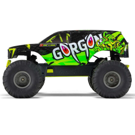 ARRMA 1/10 GORGON 2WD MEGA 550 MONSTER TRUCK AMARILLO RTR INCLUYE BATERIA Y CARGADOR - Imagen 2