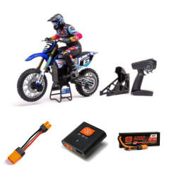 LOSI 1/4 PROMOTO-MX Moto RTR ROJOLOS06000 PACK SPEKTRUM - Imagen 1