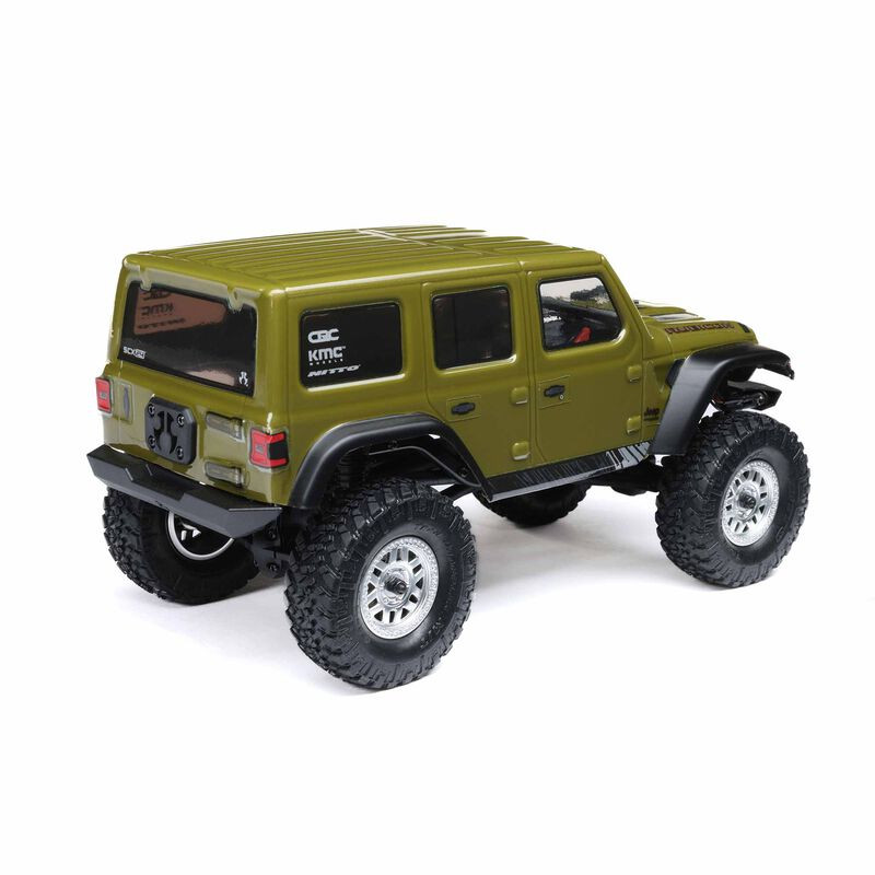 AXIAL 1/24 SCX24 JEEP WRANGLER JLU 4X4 ROCK CRAWLER CEPILLADO RTR,VERDE - Imagen 7