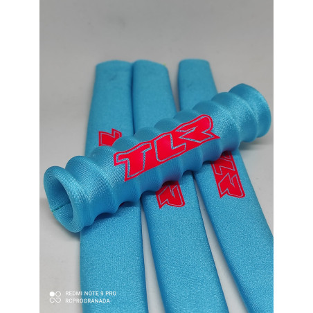PROTECCIONES 1/8 AMORTIGUADORES AZUL FLUOR DISEÑO TLR ROJO FLUOR - Imagen 2