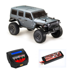 PACK ABSIMA SHERPA 1/10 CR3.4ECO EP CRAWLER 4X4 GRIS METAL RTR+BATERIA LIPO ABSIMA 7,4V 6200MAH+CARGADOR RCPLUS - Imagen 1