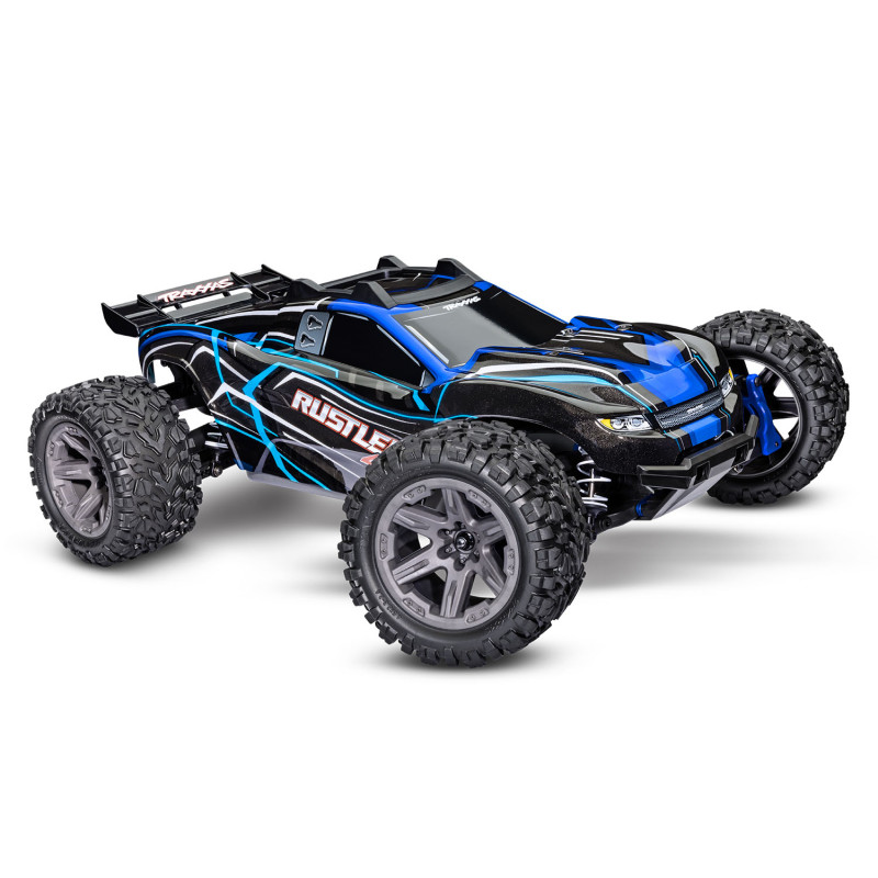 TRAXXAS RUSTLER 4X4 BL-2S BRUSHLESS CAMIÓN ESTADIO 4WD TQ 2.4GHZ ESCALA 1/10 - AZUL - Imagen 2