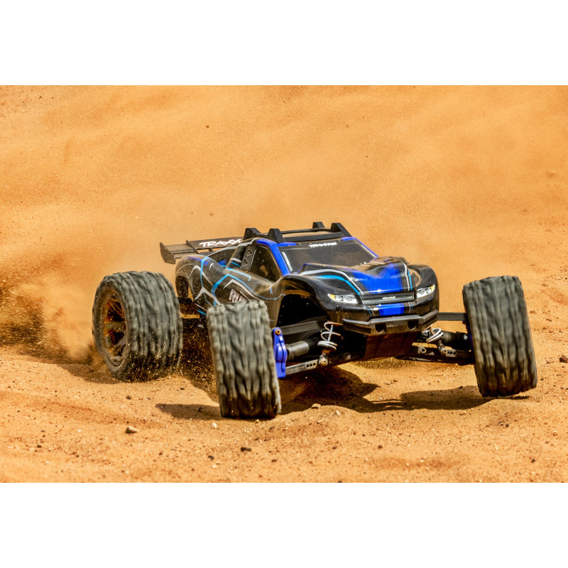 TRAXXAS RUSTLER 4X4 BL-2S BRUSHLESS: CAMIÓN ESTADIO 4WD TQ 2.4GHZ ESCALA 1/10 AZULINCLUYE CARGADOR USB-C NIMH/LIPO ID N.° 2985 ( - Imagen 14