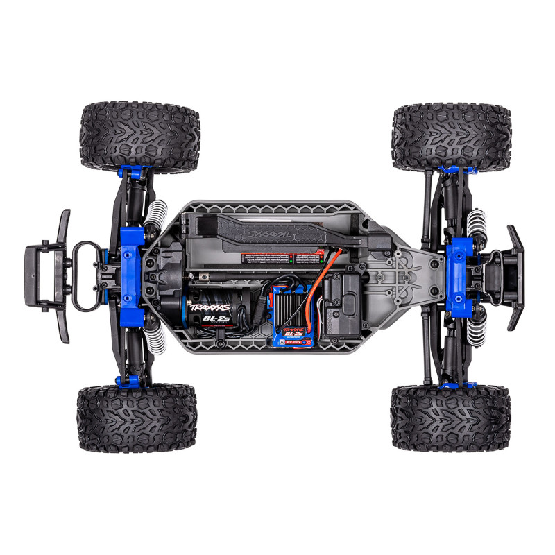 TRAXXAS RUSTLER 4X4 BL-2S BRUSHLESS CAMIÓN ESTADIO 4WD TQ 2.4GHZ ESCALA 1/10 - AZUL - Imagen 7