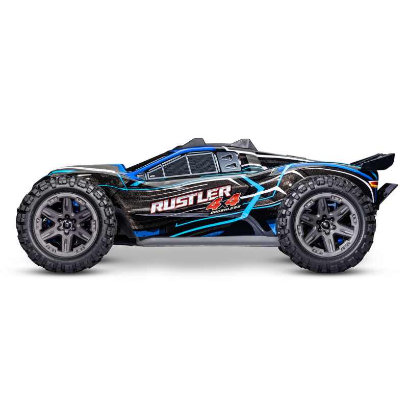 TRAXXAS RUSTLER 4X4 BL-2S BRUSHLESS CAMIÓN ESTADIO 4WD TQ 2.4GHZ ESCALA 1/10 - AZUL - Imagen 4