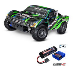 OFERTA MES DE JULIO TRAXXAS SLASH 4X4 BL-2S BRUSHLESS 4WD ESCALA 1/10 TQ 2.4GHZ+BATERIA Y CARGADOR USB - Imagen 1