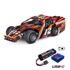 OFERTA MES DE AGOSTO TRAXXAS SLASH BL-2S MODIFICADO (MUDBOSS)NARANJA++BATERIA Y CARGADOR USB - Imagen 1