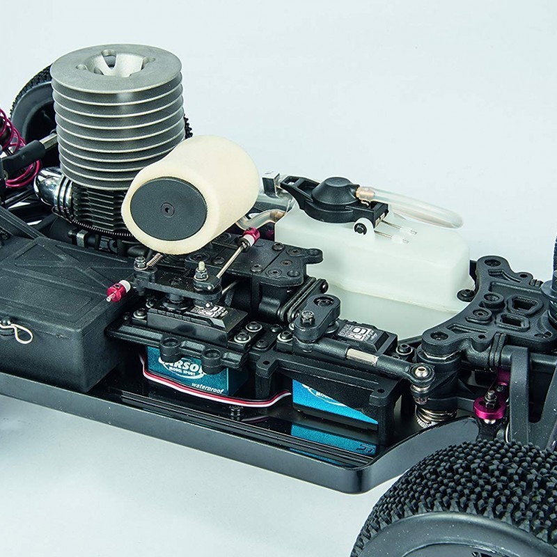 CARSON VIRUS BUGGY 4.0 FORCE V32 5,3CC PRO 1/8 NITRO+KIT ARRANQUE+1 L COMBUSTIBLE+PROTECCIONES RCPROGRANADA - Imagen 8