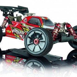 CARSON VIRUS BUGGY 4.0 FORCE V32 5,3CC PRO 1/8 NITRO+KIT ARRANQUE+1 L COMBUSTIBLE+PROTECCIONES RCPROGRANADA - Imagen 1