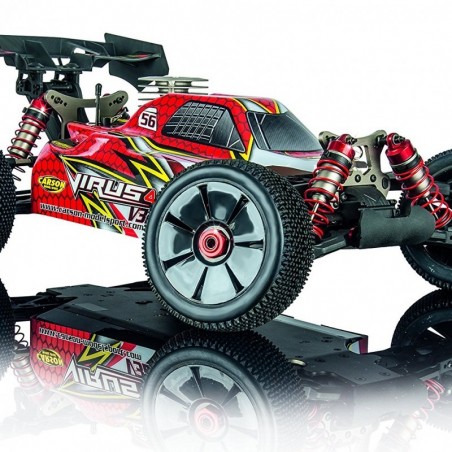 CARSON VIRUS BUGGY 4.0 FORCE V32 5,3CC PRO 1/8 NITRO+KIT ARRANQUE+1 L COMBUSTIBLE+PROTECCIONES RCPROGRANADA - Imagen 1