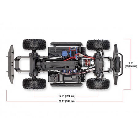 OFERTA PACK TRAXXAS TRX-4 4WD 1/10 CRAWLER LAND ROVER DEFENDER GRIS+BATERÍA ABSIMA 7000MAH+CAMBIO DE SERVO ORIGINAL POR YELOW RC - Imagen 21