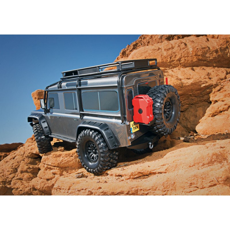OFERTA PACK TRAXXAS TRX-4 4WD 1/10 CRAWLER LAND ROVER DEFENDER GRIS+BATERÍA ABSIMA 7000MAH+CAMBIO DE SERVO ORIGINAL POR YELOW RC - Imagen 25