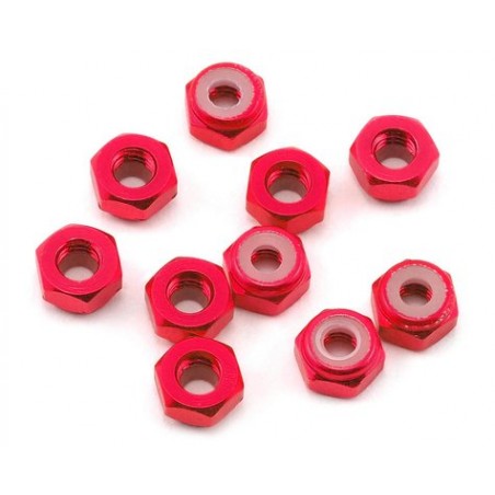 TUERCA DE BLOQUEO DE ALUMINIO DE 4 MM (RD) YEAH RACINGLN-M4-RD - Imagen 1