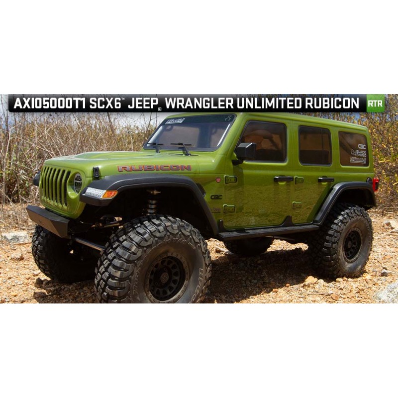 PACK AXIAL 1/6 SCX6 Jeep JLU Wrangler 4WD Rock Crawler RTR: Verde+BATERIA LIPO ABSIMA 6200 mAh 11,1v 3S Y CARGADOR RCPLUS INCLUY - Imagen 15