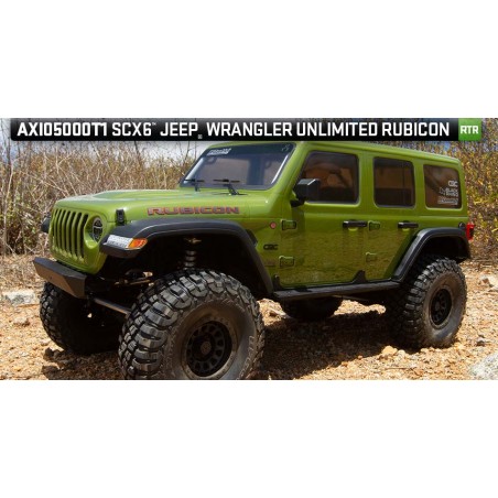 PACK AXIAL 1/6 SCX6 Jeep JLU Wrangler 4WD Rock Crawler RTR: Verde+BATERIA LIPO ABSIMA 6200 mAh 11,1v 3S Y CARGADOR RCPLUS INCLUY - Imagen 15
