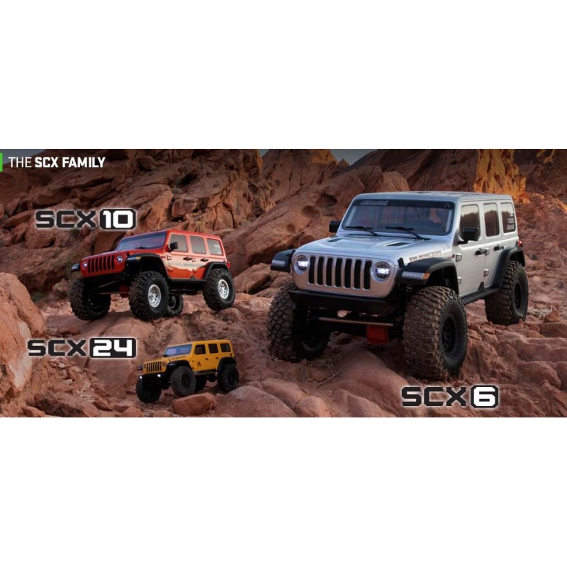 PACK AXIAL 1/6 SCX6 Jeep JLU Wrangler 4WD Rock Crawler RTR: Verde+BATERIA LIPO ABSIMA 6200 mAh 11,1v 3S Y CARGADOR RCPLUS INCLUY - Imagen 17