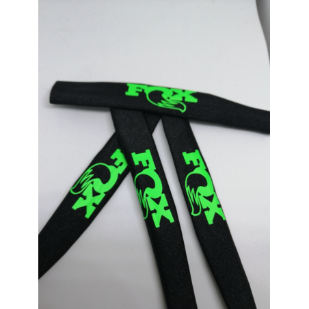 FUNDAS  DE PROTECCION PARA AMORTIGUADORES  1/8 NEGRAS,LOGO VERDE FLUOR - Imagen 3