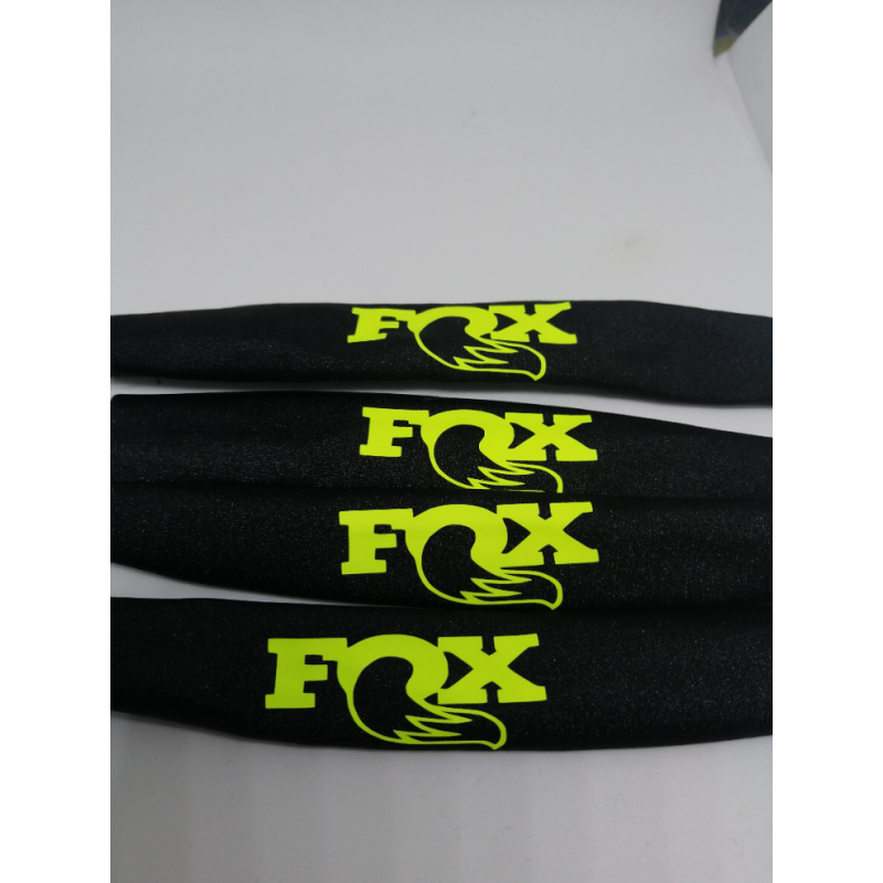 FUNDAS PROTECCION AMORTIGUADORES RC 1/8 LICRA NEGRA LOGO AMARILLO FLUOR - Imagen 3