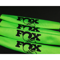 FUNDAS  DE PROTECCION PARA AMORTIGUADORES FOX 1/8 VERDE FLUOR ,LOGO NEGRO rcprogranada.com - Imagen 2