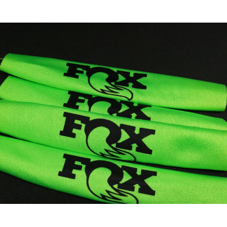 FUNDAS  DE PROTECCION PARA AMORTIGUADORES  1/8 VERDE FLUOR LOGO NEGRO - Imagen 2