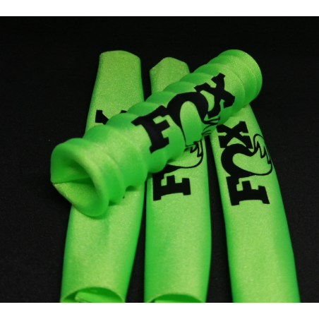 FUNDAS  DE PROTECCION PARA AMORTIGUADORES  1/8 VERDE FLUOR LOGO NEGRO - Imagen 3