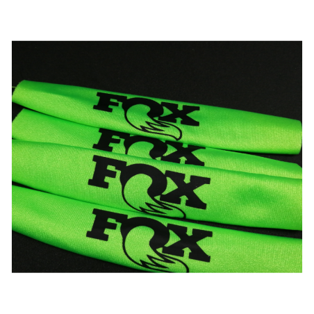 FUNDAS 1/10  PROTECCION AMORTIGUADORES RC 1/10 LICRA VERDE FLUOR CON DISEÑO - Imagen 2